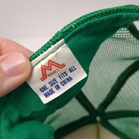 Kawzmik Radio 89.5 FM Snapback Trucker Hat Green One Size Mesh Back Mohr's - Picture 9 of 9